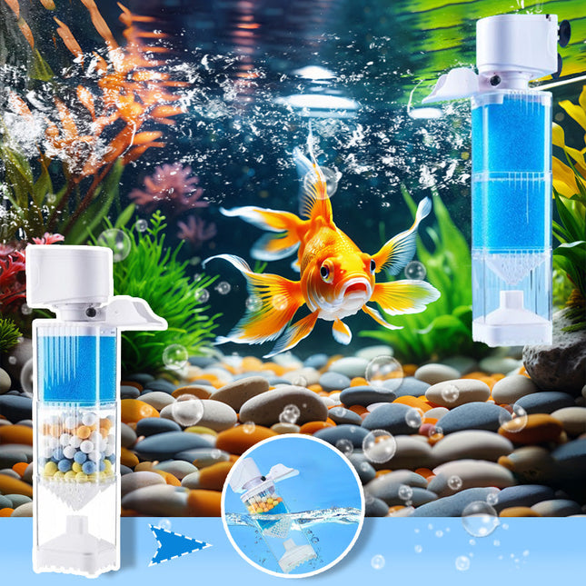 AquaPure aquariumfilter | 3-traps filtratiesysteem | Energiezuinig | Fluisterstil | Eenvoudige installatie | Voor schoon en gezond aquariumwater