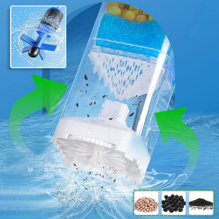AquaPure aquariumfilter | 3-traps filtratiesysteem | Energiezuinig | Fluisterstil | Eenvoudige installatie | Voor schoon en gezond aquariumwater