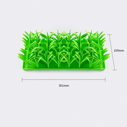 NaturePaws | Siliconen Gras Voerbakje voor Huisdieren | Realistisch Grasontwerp | Antislip Zuignappen | Gemakkelijk Schoon te Maken | Duurzaam en Voedselveilig Materiaal