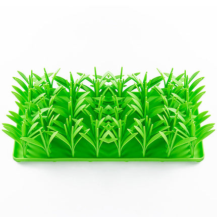 NaturePaws | Siliconen Gras Voerbakje voor Huisdieren | Realistisch Grasontwerp | Antislip Zuignappen | Gemakkelijk Schoon te Maken | Duurzaam en Voedselveilig Materiaal