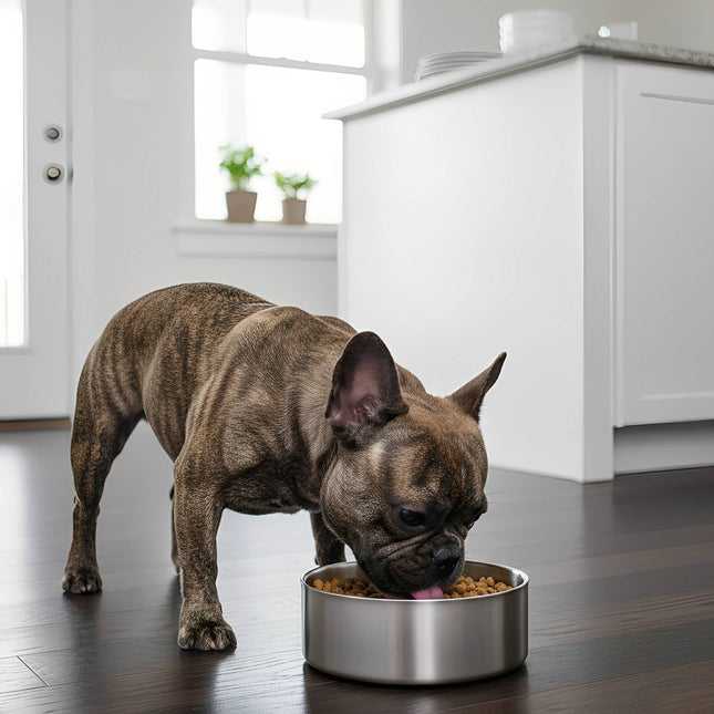 SteadiBowl | Stainless Steel Dog Food Bowl | Non-Slip | Prevents Sliding | Durable | Easy to Clean