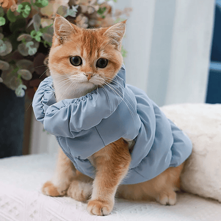 Soft Lined Coat for Dogs and Cats | Winter Coat with Warm Lining | Ideal for Small Breeds | Suitable for Autumn and Winter | Available in Pink, Blue, and Khaki | Comfortable Fit