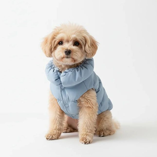 Soft Lined Coat for Dogs and Cats | Winter Coat with Warm Lining | Ideal for Small Breeds | Suitable for Autumn and Winter | Available in Pink, Blue, and Khaki | Comfortable Fit
