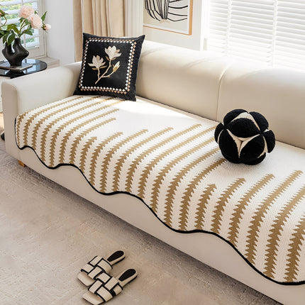 Pokrowiec na sofę Chevron Design | Pokrowiec ochronny przed brudem i zarysowaniami | Odpowiedni do nowoczesnych wnętrz | Zigvela