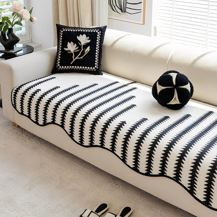 Pokrowiec na sofę Chevron Design | Pokrowiec ochronny przed brudem i zarysowaniami | Odpowiedni do nowoczesnych wnętrz | Zigvela