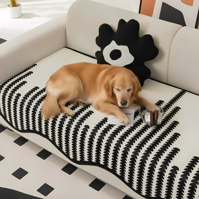 Chevron Design Sofa Cover | Protective Cover Against Dirt & Scratches | Suitable for Modern Interiors | Zigvela