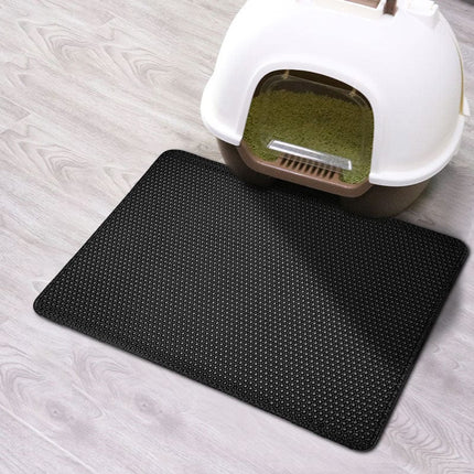 PetPurity Honingraat Kattenbakmat | Antislip EVA mat voor kattenbak | Vangt kattenbakvulling op | Waterdicht | Makkelijk schoon te maken | Diverse maten en en